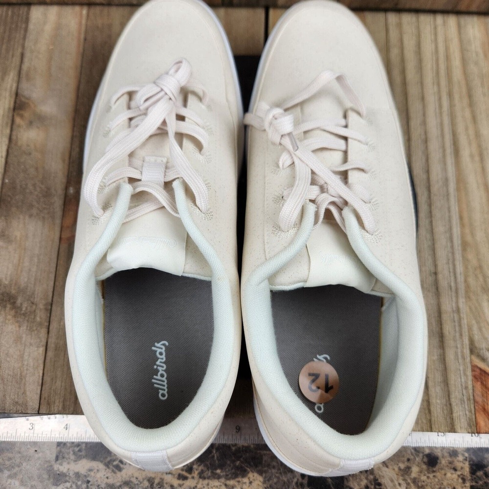 Mens Allbirds Plant Pacers size 12 Stone Lace Fashion Vegan Sneakers Shoes - Picture 5 of 9